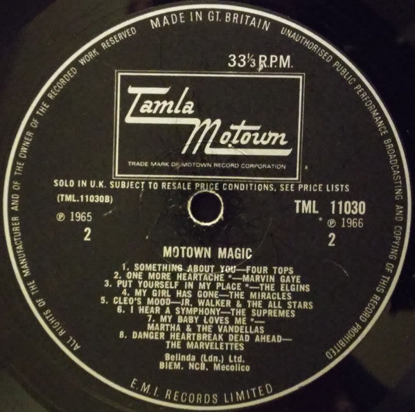 Various : Motown Magic (LP, Comp, Mono)