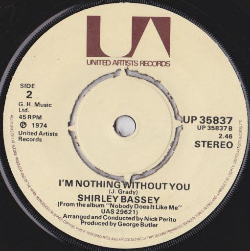 Shirley Bassey : Good, Bad But Beautiful (7", Single)