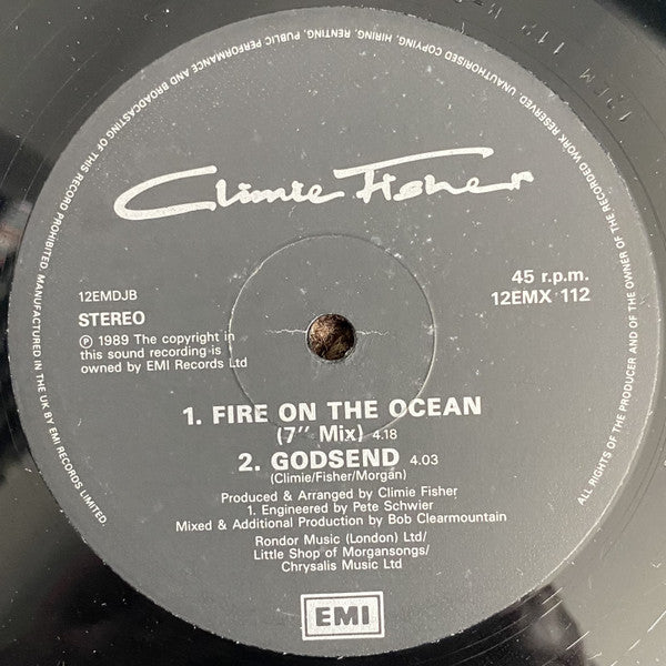 Climie Fisher : Fire On The Ocean (Club Mix) (12", Ltd)