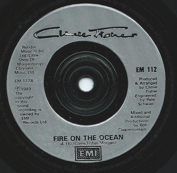 Climie Fisher : Fire On The Ocean (7", Ltd, Sil)