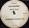 Boys Club : I Remember Holding You (12", Promo)