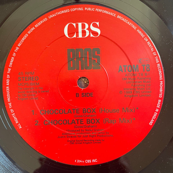 Bros : Chocolate Box (12", Single)