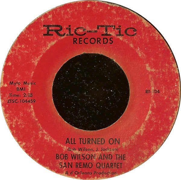 San Remo Golden Strings / Bob Wilson And The San Remo Quartet : Hungry For Love / All Turned On (7", Single, Mono, Styrene, Ter)