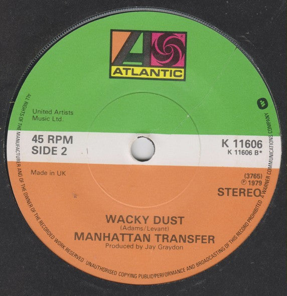 The Manhattan Transfer : Nothin' You Can Do About It (7", Single)