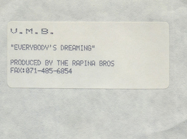 V.M.B. : Everybody's Dreaming (12", W/Lbl)