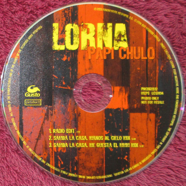 Lorna (2) : Papi Chulo (CD, Single, Promo)