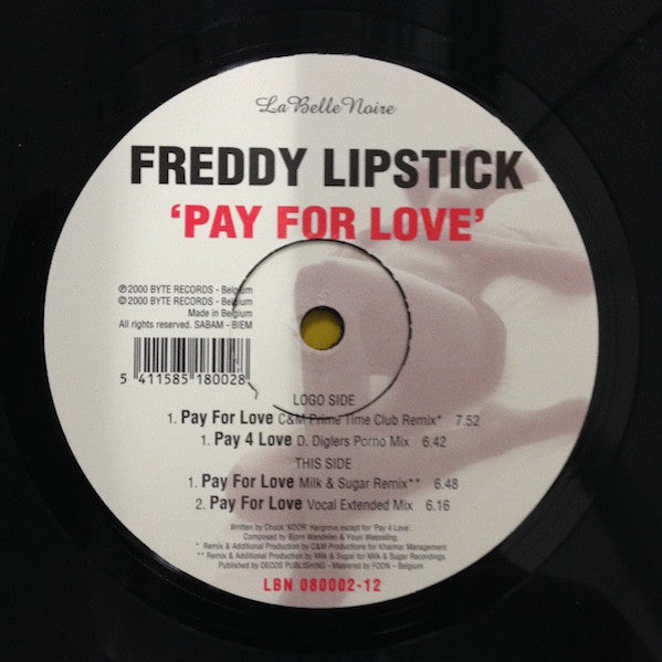 Freddy Lipstick : Pay For Love (12")