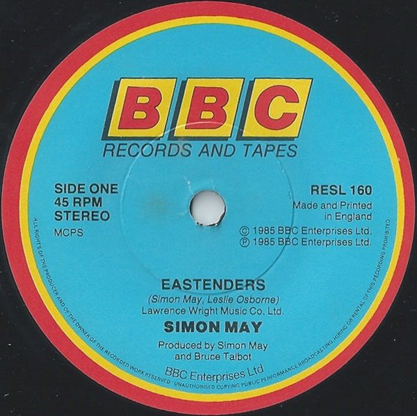 Simon May : Eastenders (7", Single)