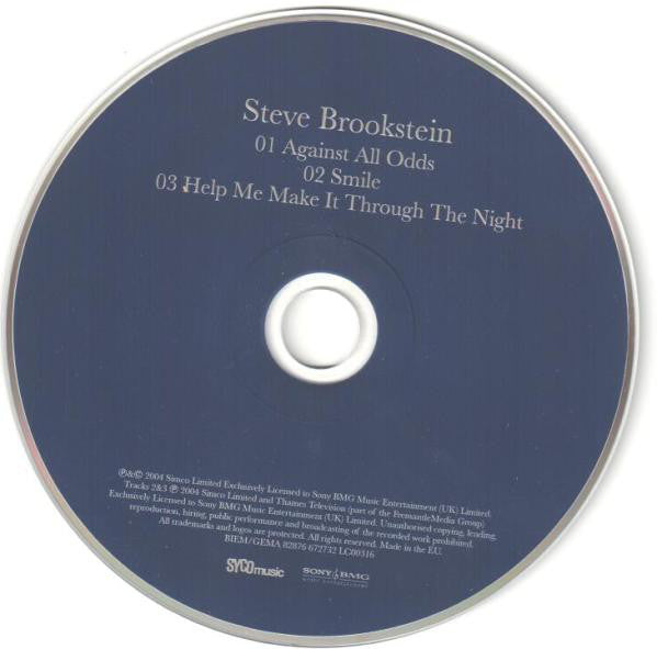 Steve Brookstein : Against All Odds (CD, Single)