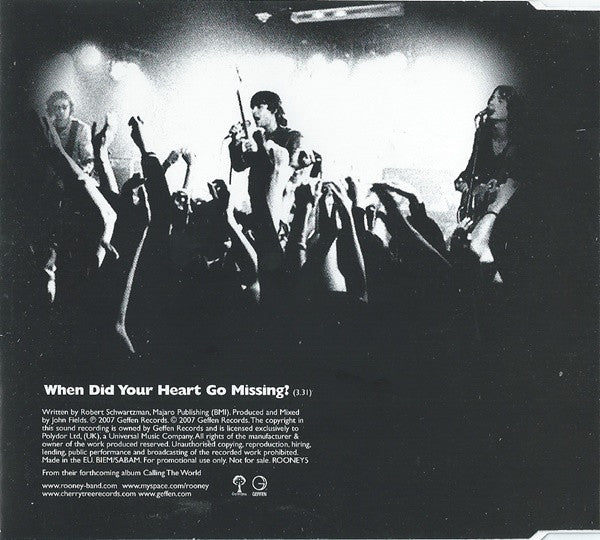 Rooney : When Did Your Heart Go Missing? (CD, Single, Promo)