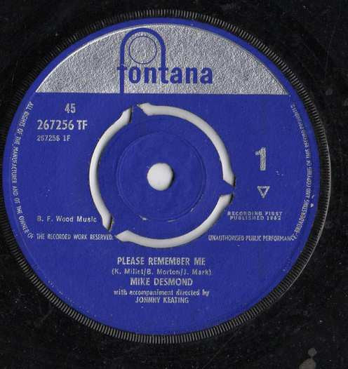Mike Desmond : Please Remember Me (7")