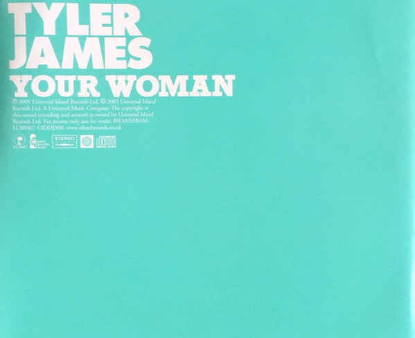 Tyler James : Your Woman (CD, Single, Promo)