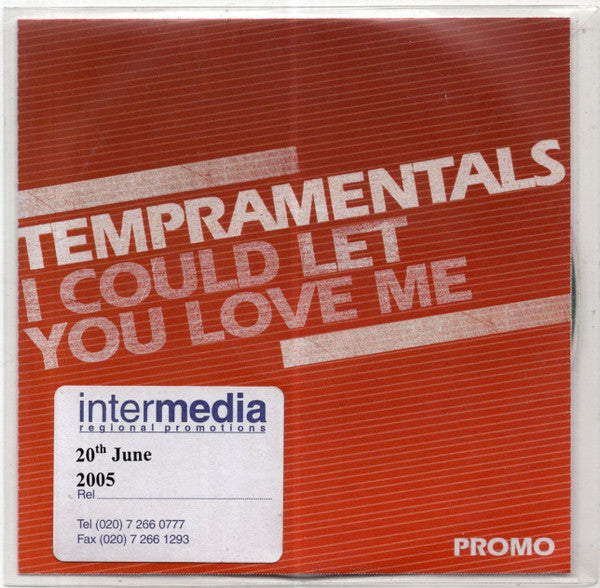 Tempramentals : I Could Let You Love Me (CDr, Single, Promo)