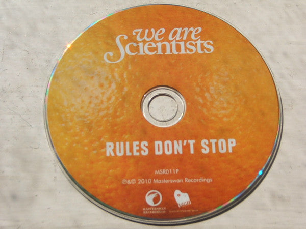 We Are Scientists : Rules Don't Stop (CD, Single, Promo)