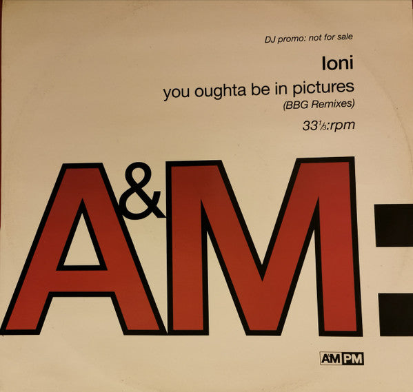 Ioni : You Oughta Be In Pictures (12", Promo)
