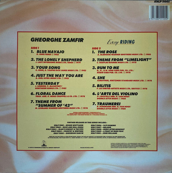 Gheorghe Zamfir : Easy Riding (LP, Comp)