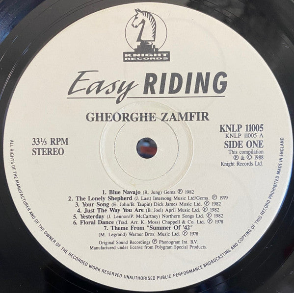 Gheorghe Zamfir : Easy Riding (LP, Comp)