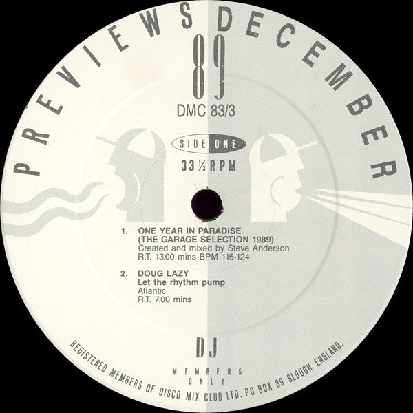 Various : December 89 - Previews (12")