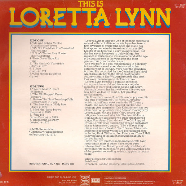 Loretta Lynn : This Is Loretta Lynn (LP, Comp)