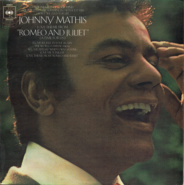 Johnny Mathis : Love Theme From "Romeo And Juliet" (A Time For Us) (LP, Album)