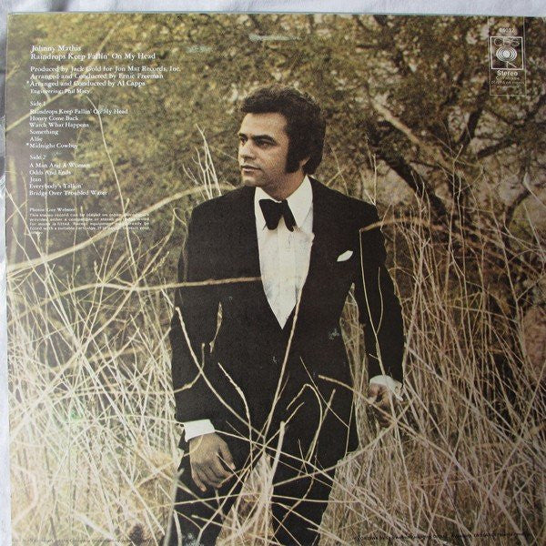 Johnny Mathis : Raindrops Keep Fallin' On My Head (LP, Album)