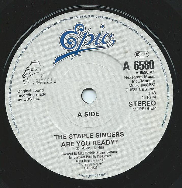 The Staple Singers : Are You Ready? (7", Single)