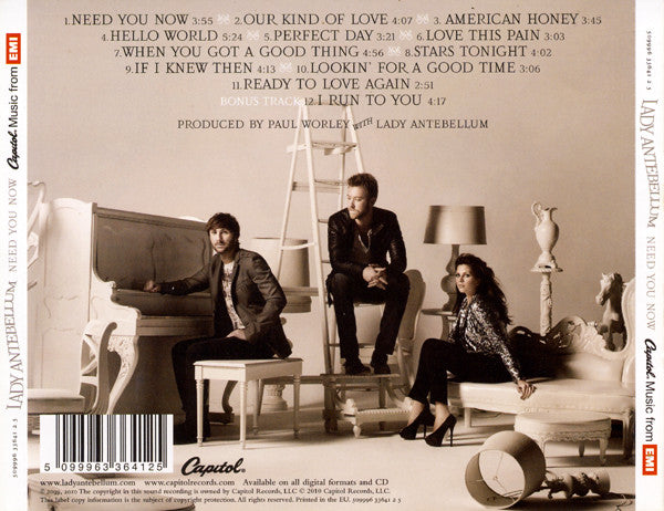 Lady Antebellum : Need You Now (CD, Album)