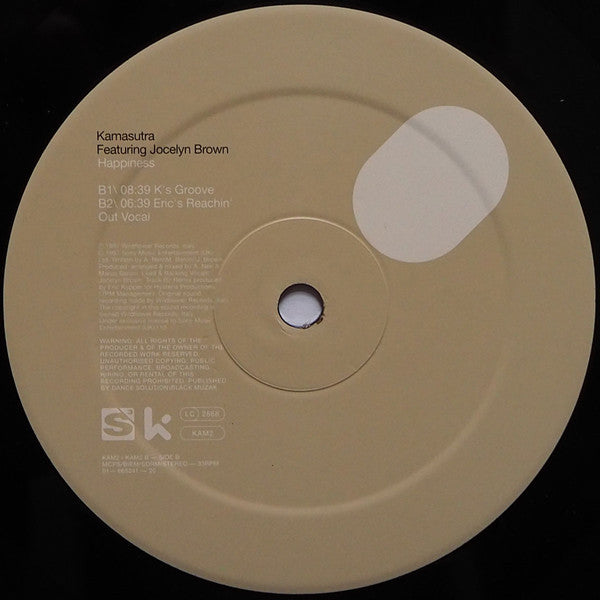 Kamasutra Featuring Jocelyn Brown : Happiness (12")