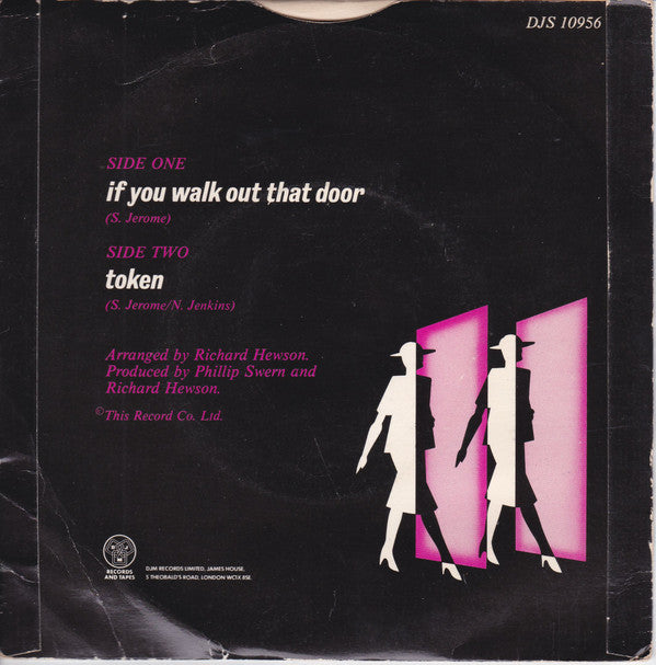 Steve Jerome (2) : If You Walk Out That Door (7")