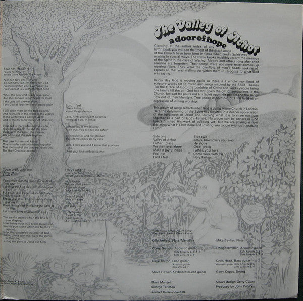 The Valley Of Achor : A Door Of Hope (LP, Album, Gat)