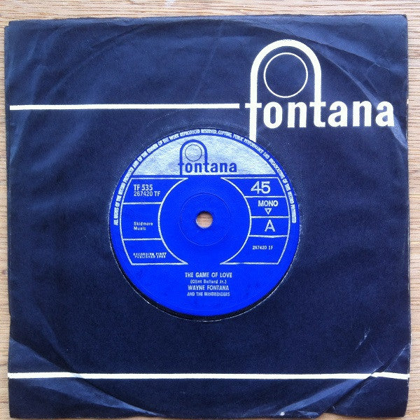 Wayne Fontana & The Mindbenders : The Game Of Love (7", Single, Mono, Sol)