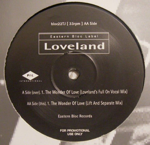 Loveland : The Wonder Of Love (12", Promo)