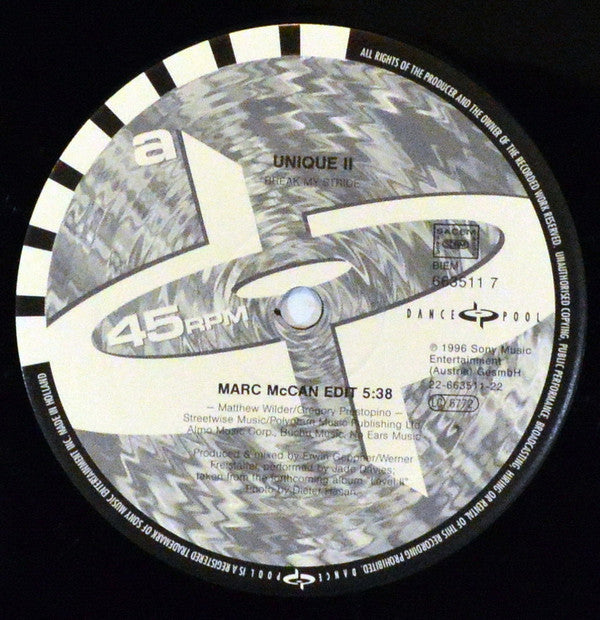 Unique II : Break My Stride (The Remixes) (12")
