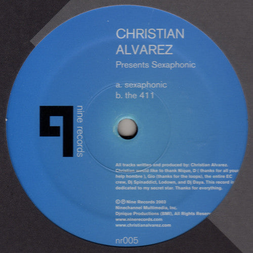 Christian Alvarez : Sexaphonic (12")
