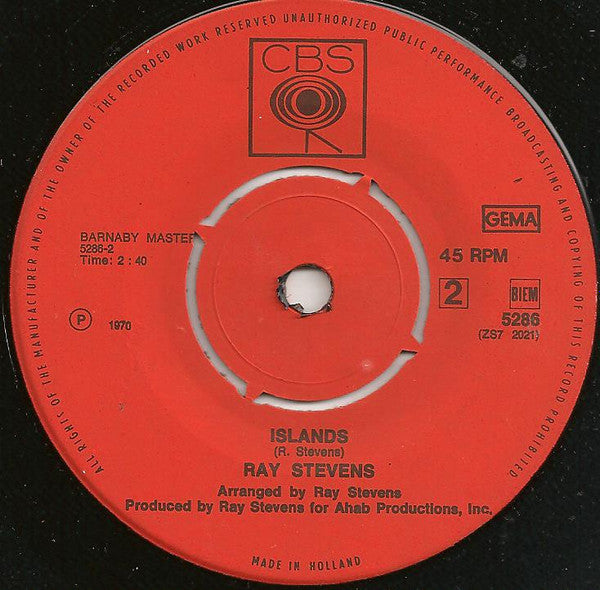 Ray Stevens : Sunset Strip (7", Single)