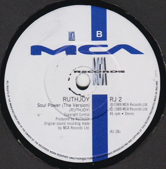 Ruth Joy : Soul Power (7", Single)