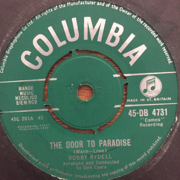 Bobby Rydell : I Wanna Thank You  (7")