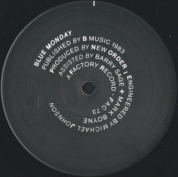 New Order : Blue Monday (12", Single, RP, A2/)