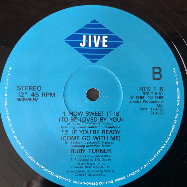 Ruby Turner : Soul Set (12")