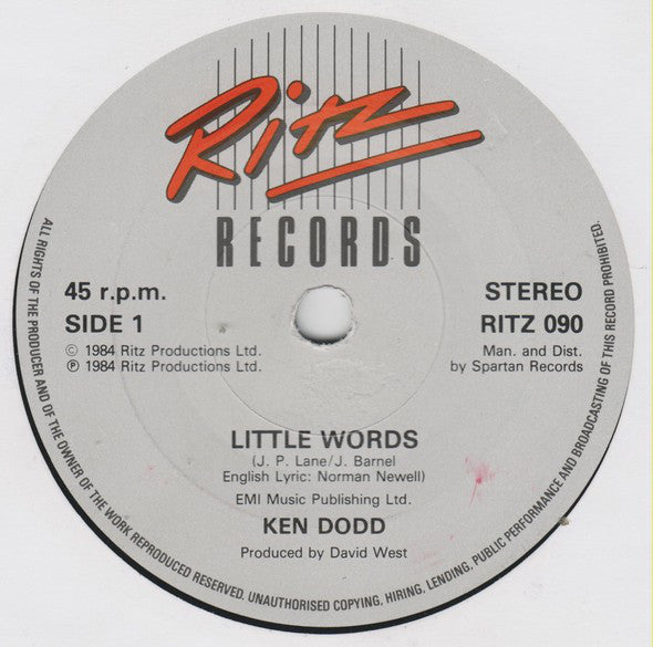 Ken Dodd : Little Words (7", Single)