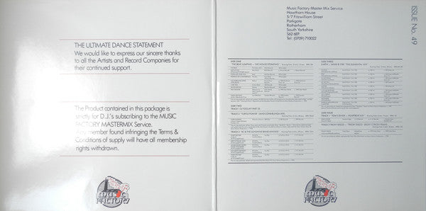 Various : Music Factory Mastermix - Issue No. 49 (2x12")