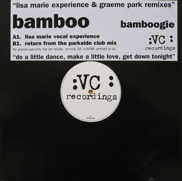 Bamboo : Bamboogie (12", Promo)
