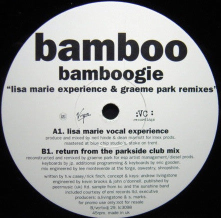 Bamboo : Bamboogie (12", Promo)