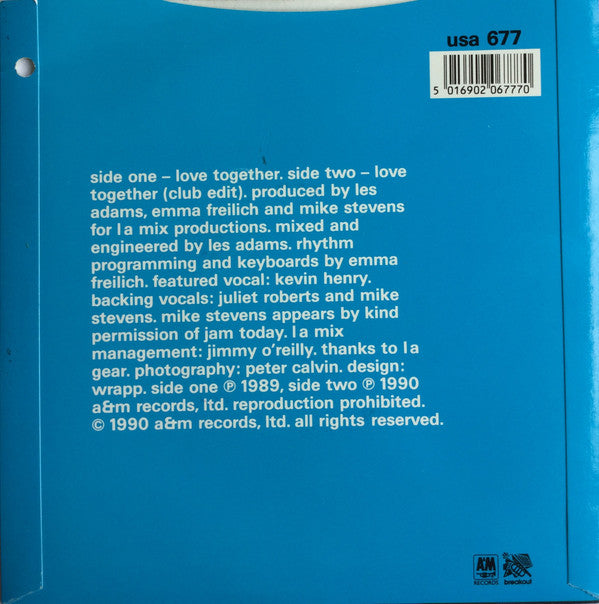 L.A. Mix : Love Together (7", Single, RE)