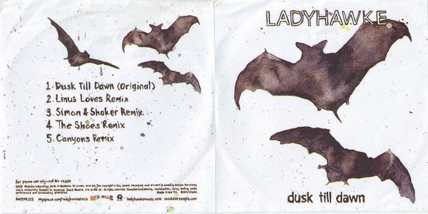Ladyhawke : Dusk Till Dawn (CDr, Single, Promo)