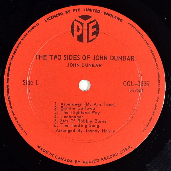 John Dunbar (3) : The Two Sides Of John Dunbar (LP, Album)