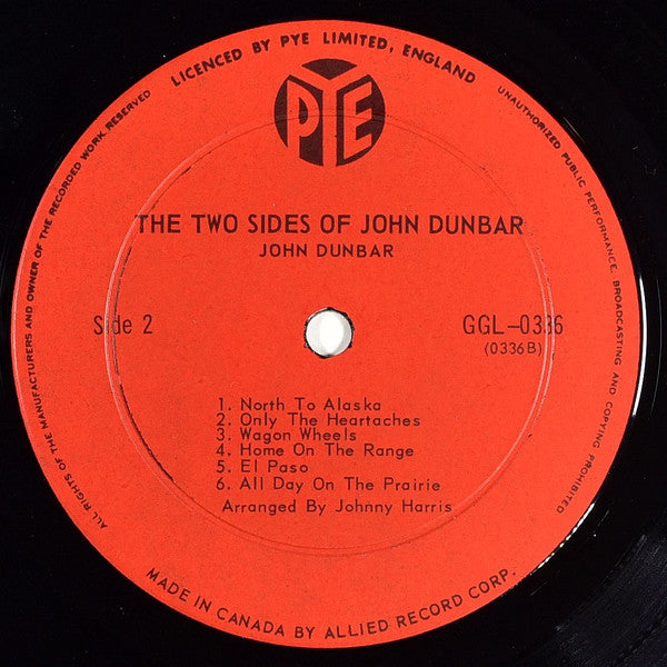 John Dunbar (3) : The Two Sides Of John Dunbar (LP, Album)