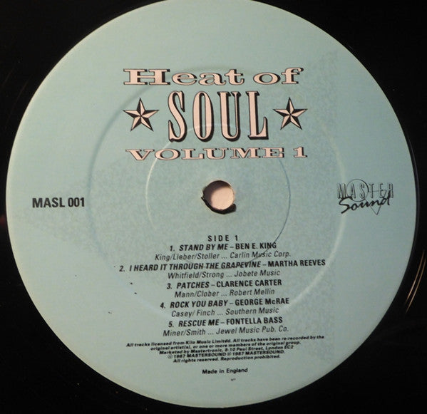 Various : Heat Of Soul - Volume 1 (LP, Comp)
