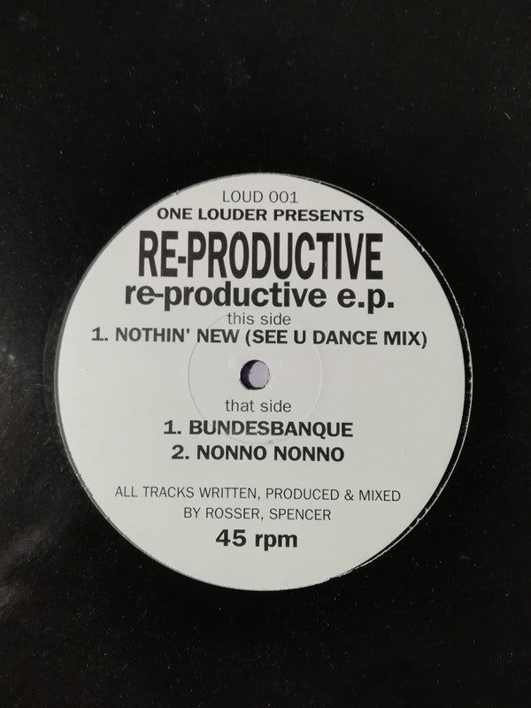 Re-Productive : re-productive e.p. (12", EP)
