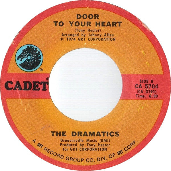 The Dramatics : Choosing Up On You / Door To Your Heart (7", Single, Styrene, Pit)